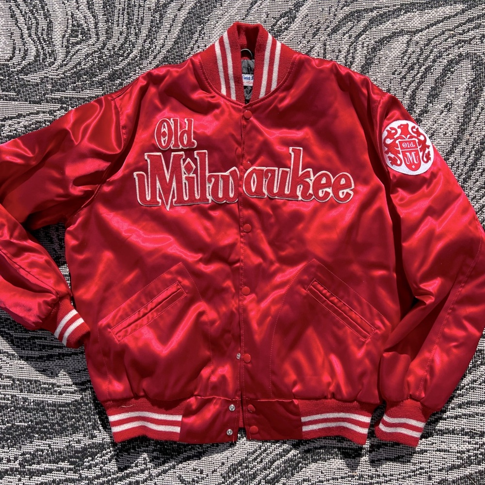 Old Milwaukee Ebbets Field Satin Jacket (L)
